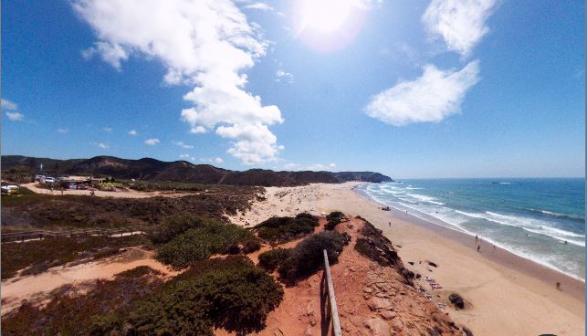Foto 360 grados esféricos Praia do Amado, Portugal
