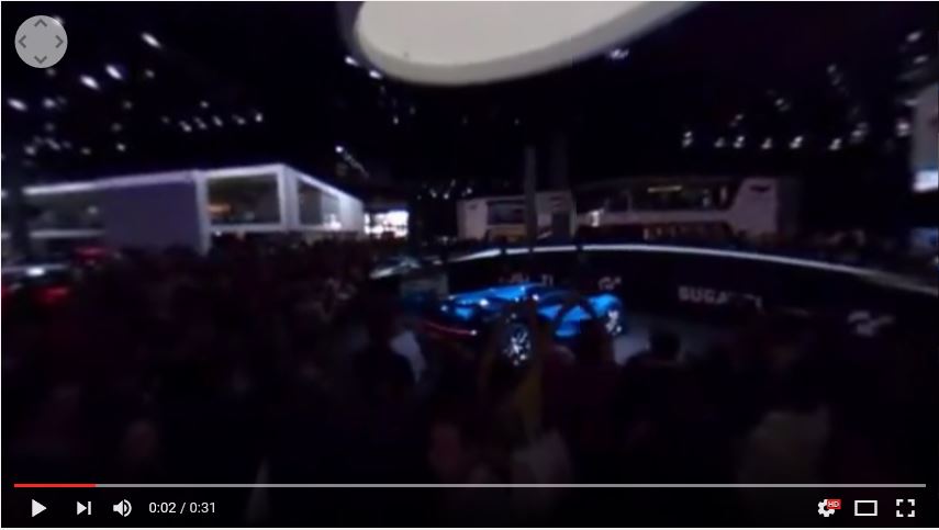 Vídeo 360 Bugatti Vision Gran Turismo #VidePan en #IAA2015