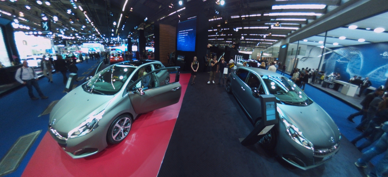 Fotos 360 de la serie Connect de Peugeot #VidePan en #IAA2015
