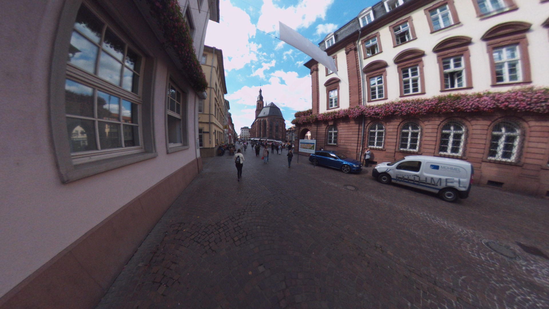 Fotos 360 Alrededores del centro del casco viejo de #Heidelberg. #VidePan por #Frankfurt