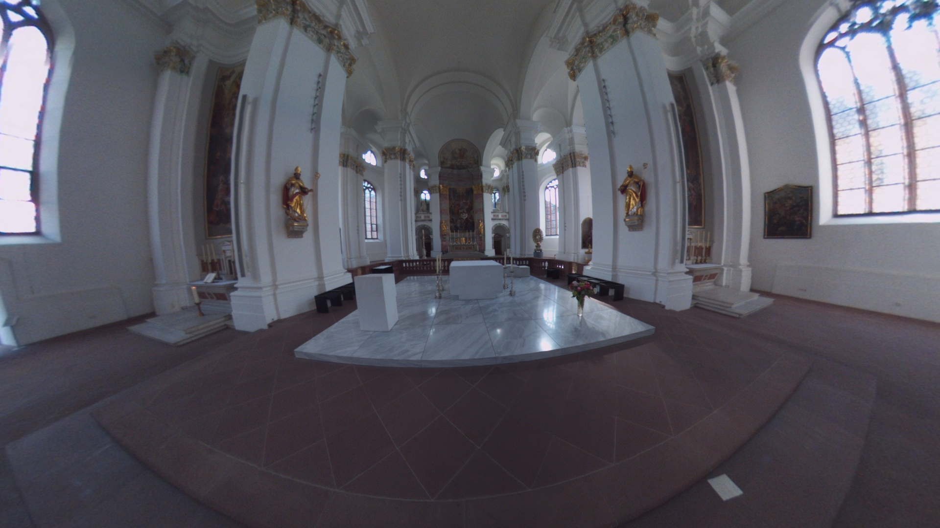 Fotos 360 Altar de la Jesuitenkirche (Iglesia de los Jesuitas) de #Heidelberg. #VidePan por #Frankfurt