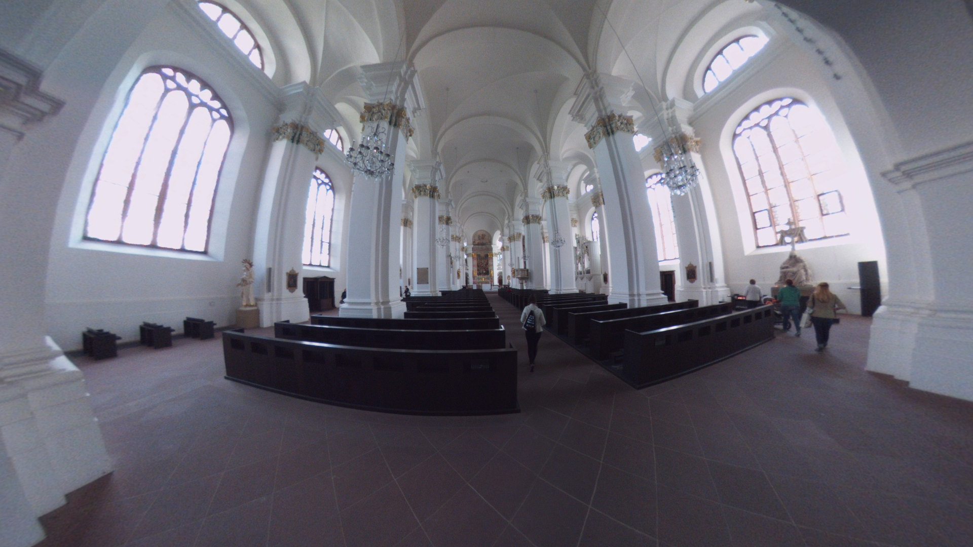 Fotos 360 Interior de Jesuitenkirche (Iglesia de los Jesuitas) de #Heidelberg. #VidePan por #Frankfurt