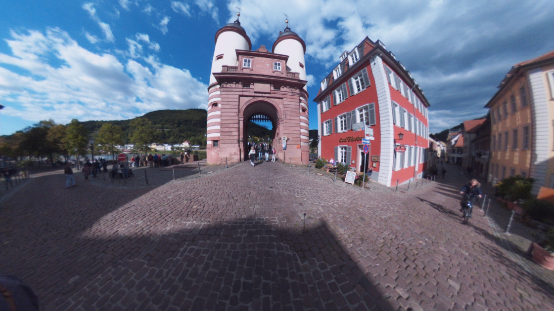 Fotos 360 Brückentor de #Heidelberg. #VidePan por #Frankfurt