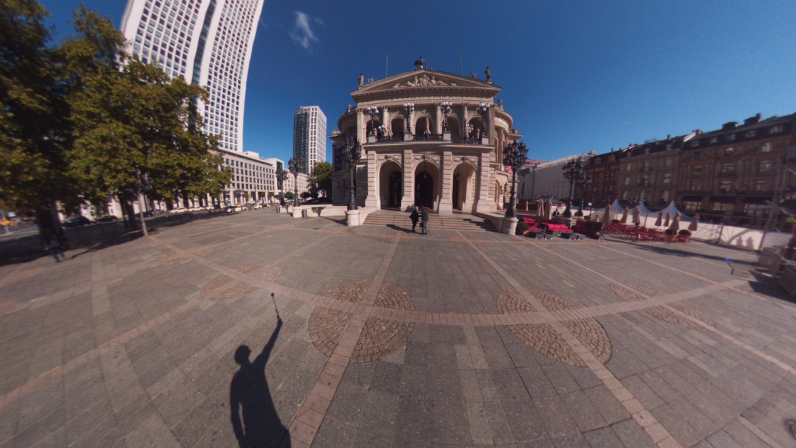 Fotos 360 Opera antigua (Alte Oper). #VidePan por #Frankfurt