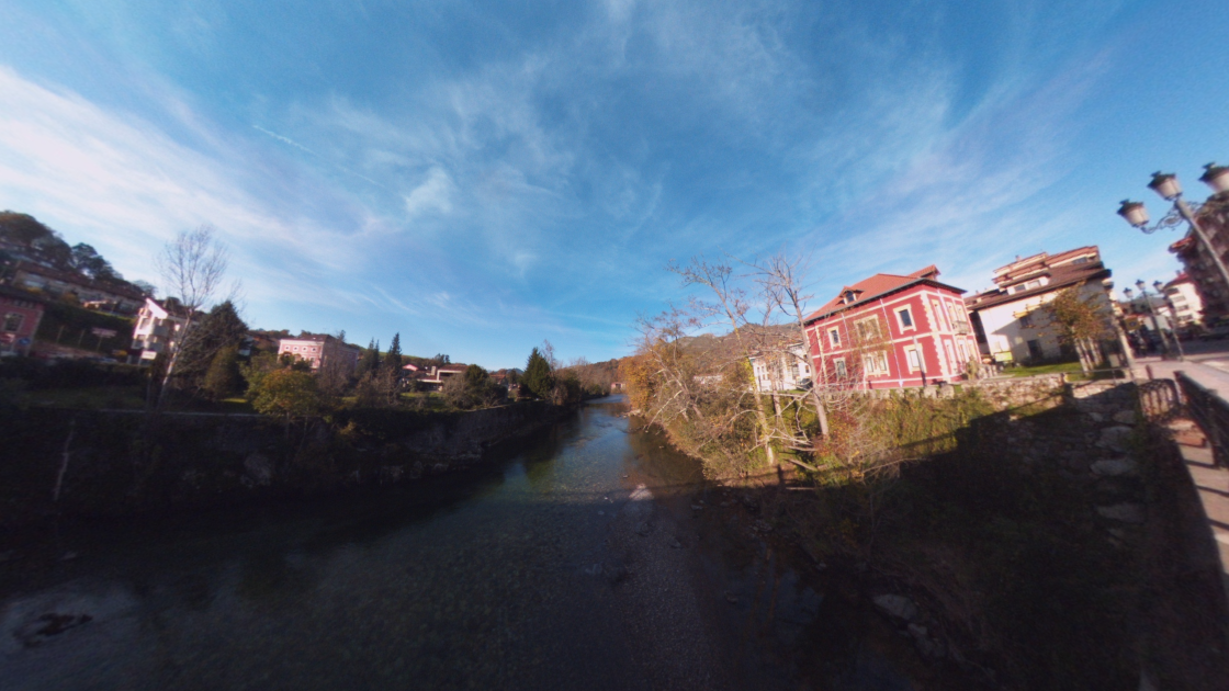 Fotos 360 Río Sella a su paso por Cangas de Onís. #VidePan por #Asturias