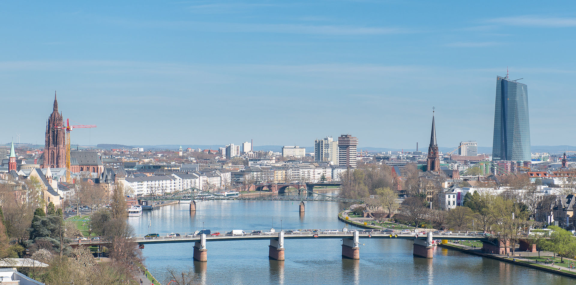 Fotos 360 Untermainbrücke. #VidePan por #Frankfurt
