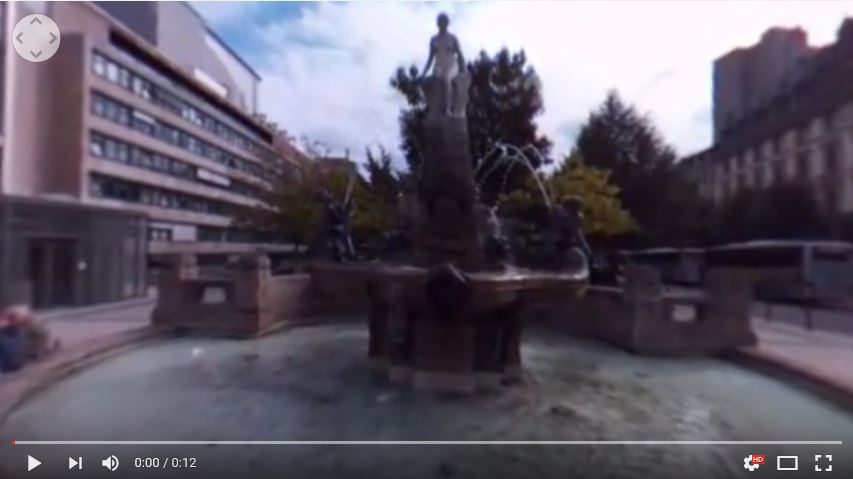 Vídeo en 360º Fuente del mito. #VidePan por #Frankfurt
