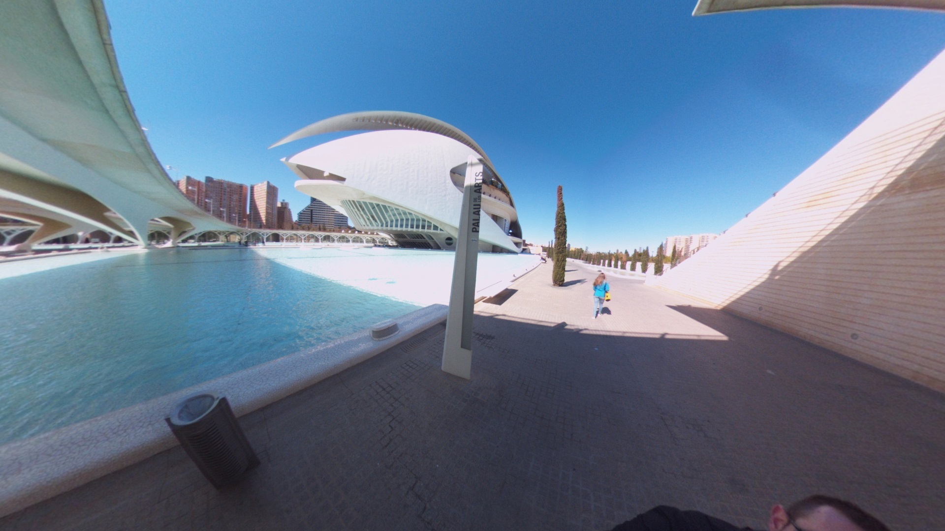 Fotos 360 Camino del Palau de les Arts. #VidePan por #Valencia