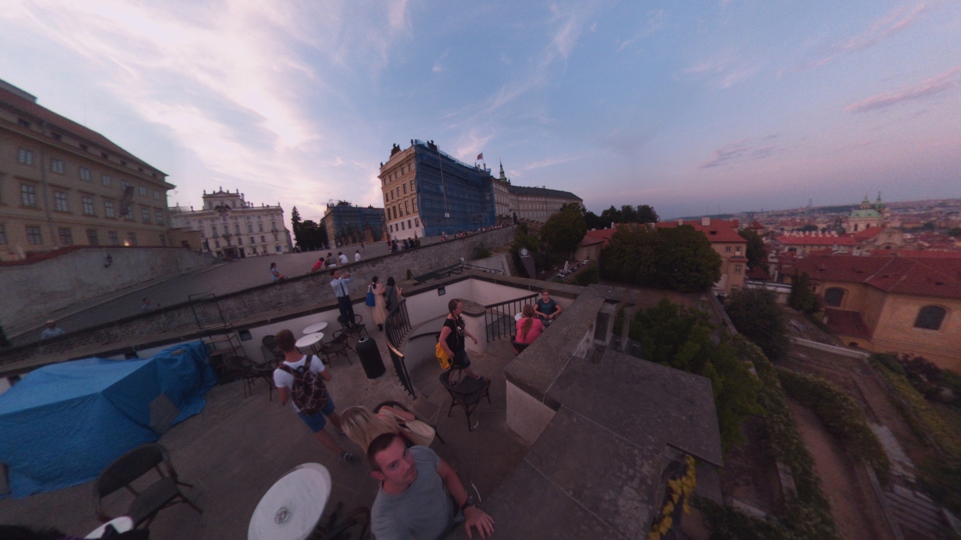 Fotos 360 Vistas desde la terraza del #Starbucks de Praga. #VidePan por #Praga