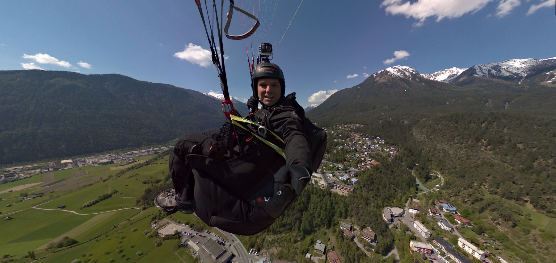 Foto 360 Volando en parapente en el Tirol