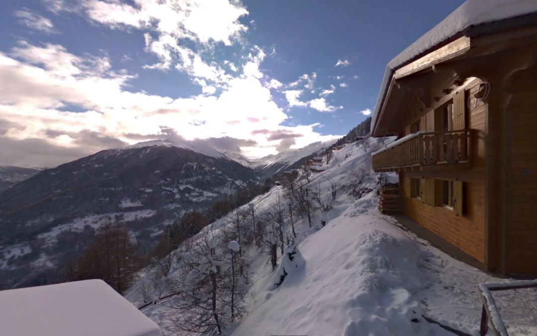 Foto 360 Vista invernal desde el Chalet Salomón