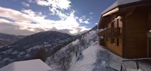 Foto 360 Vista invernal desde el Chalet Salomón
