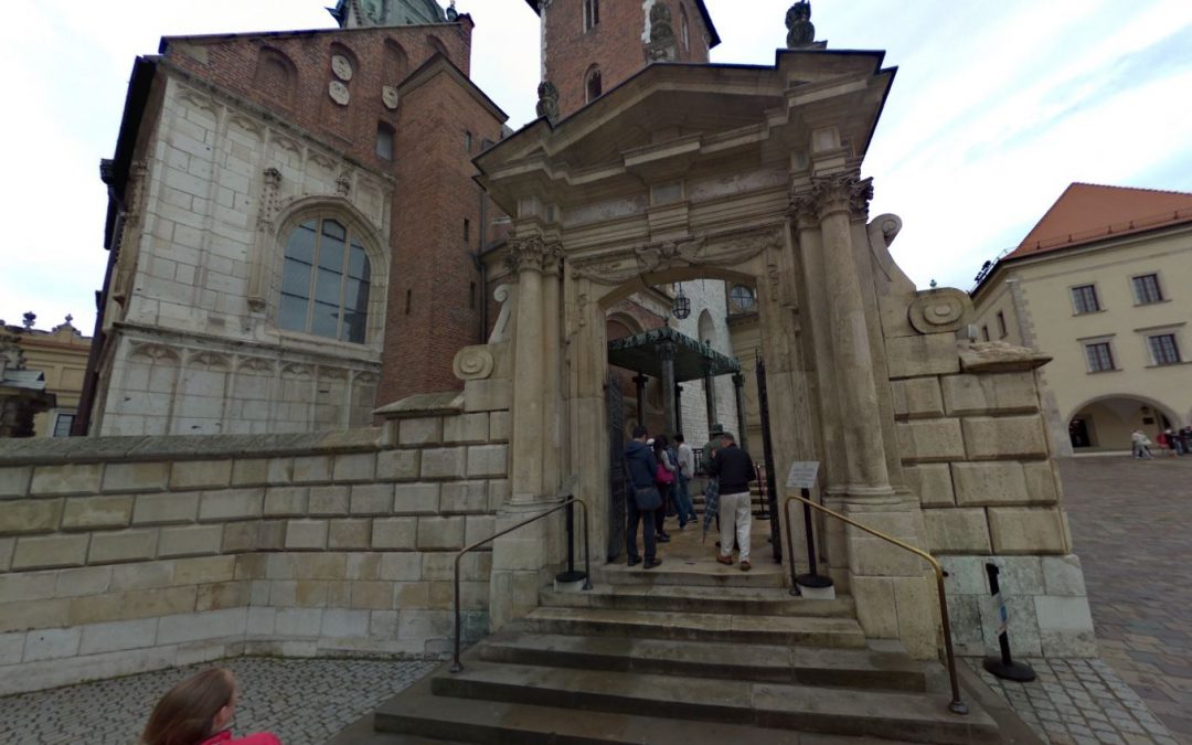 Foto 360 Entrada a la Catedral de Wawel. VidePan en Polonia