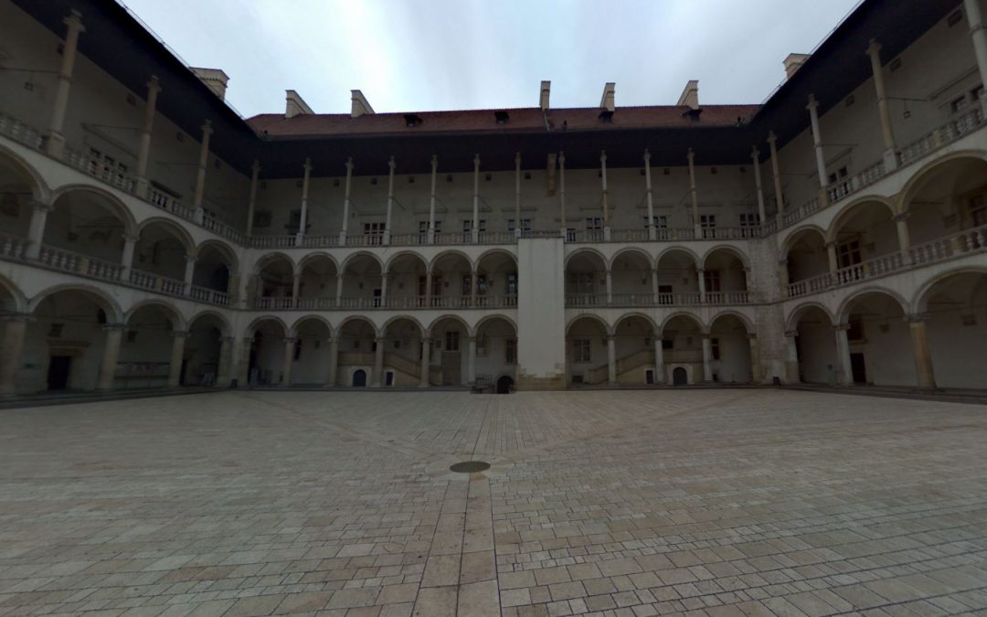 Foto 360 Palacio Real del Castillo de Wawel. VidePan en Polonia