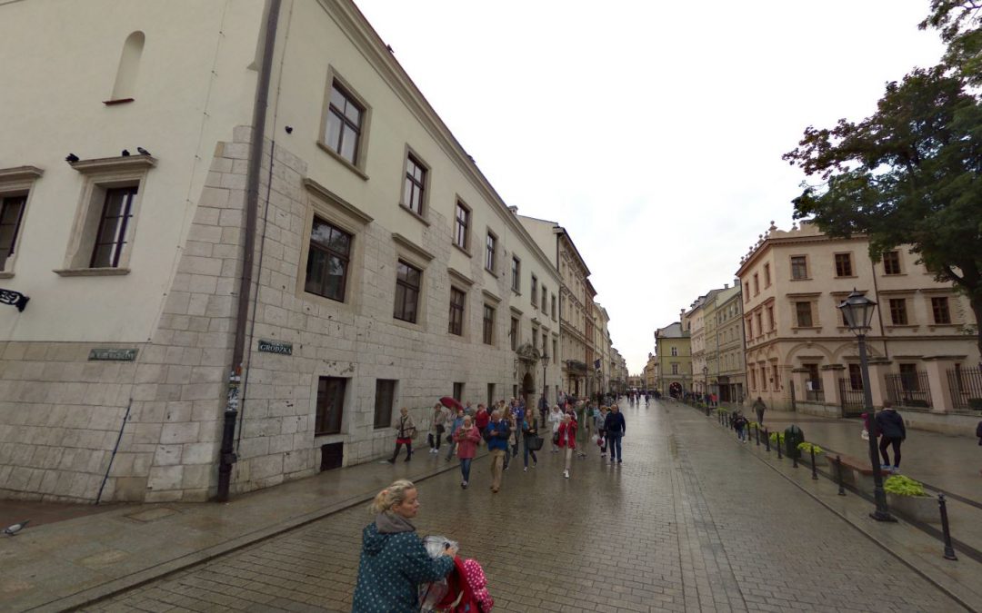 Foto 360 Calle Grodzka de Cracovia. VidePan en Polonia