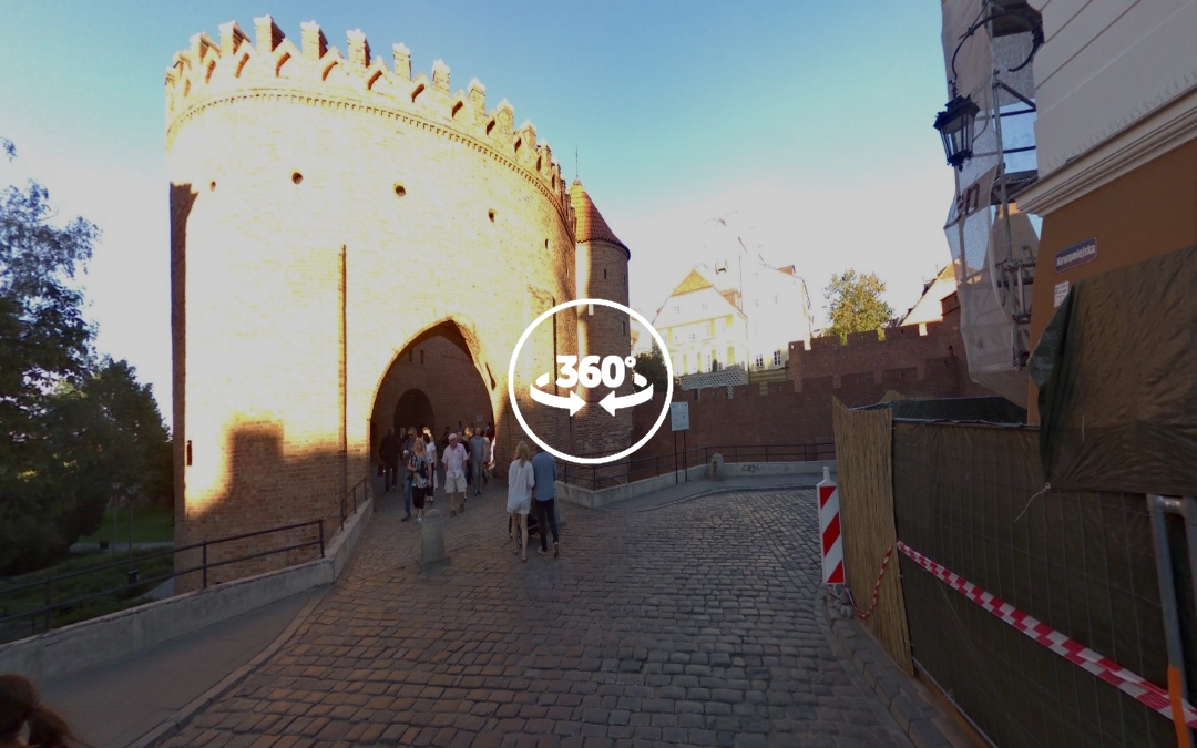 Foto 360 La Barbacana de Varsovia. VidePan en Polonia