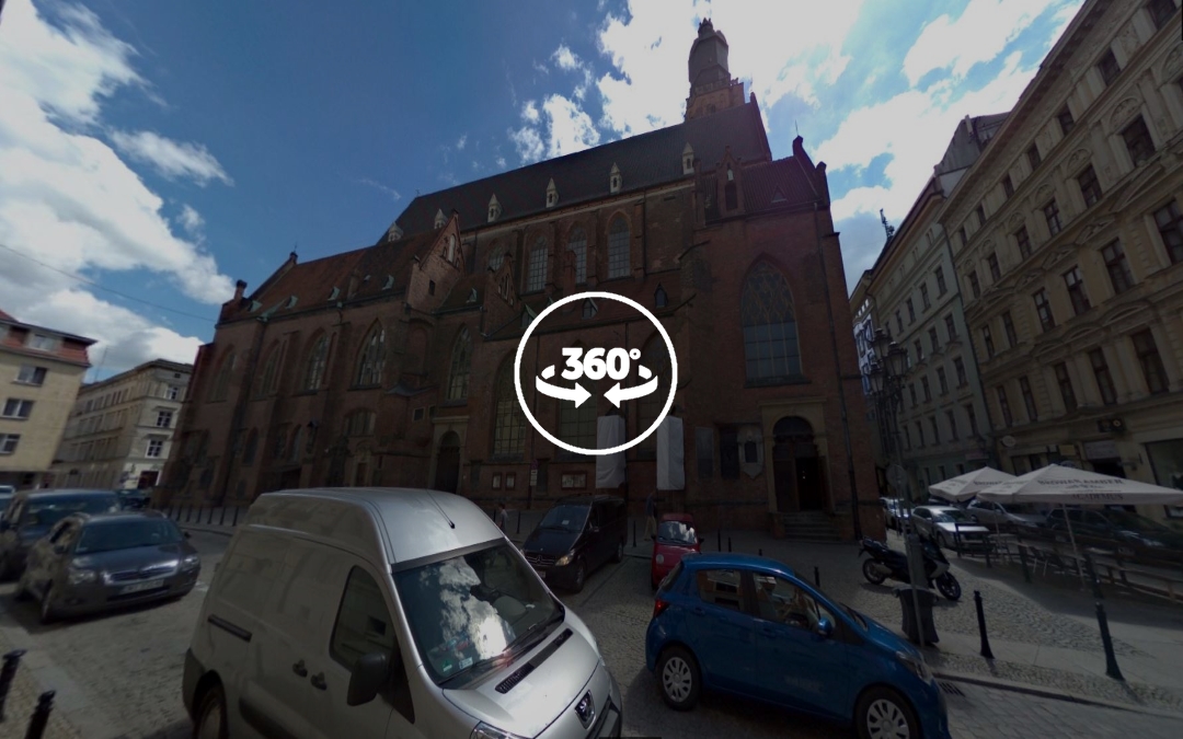 Foto 360 Basílica de Santa Isabel de Hungría de Wroclaw(Breslavia).VidePan en Polonia