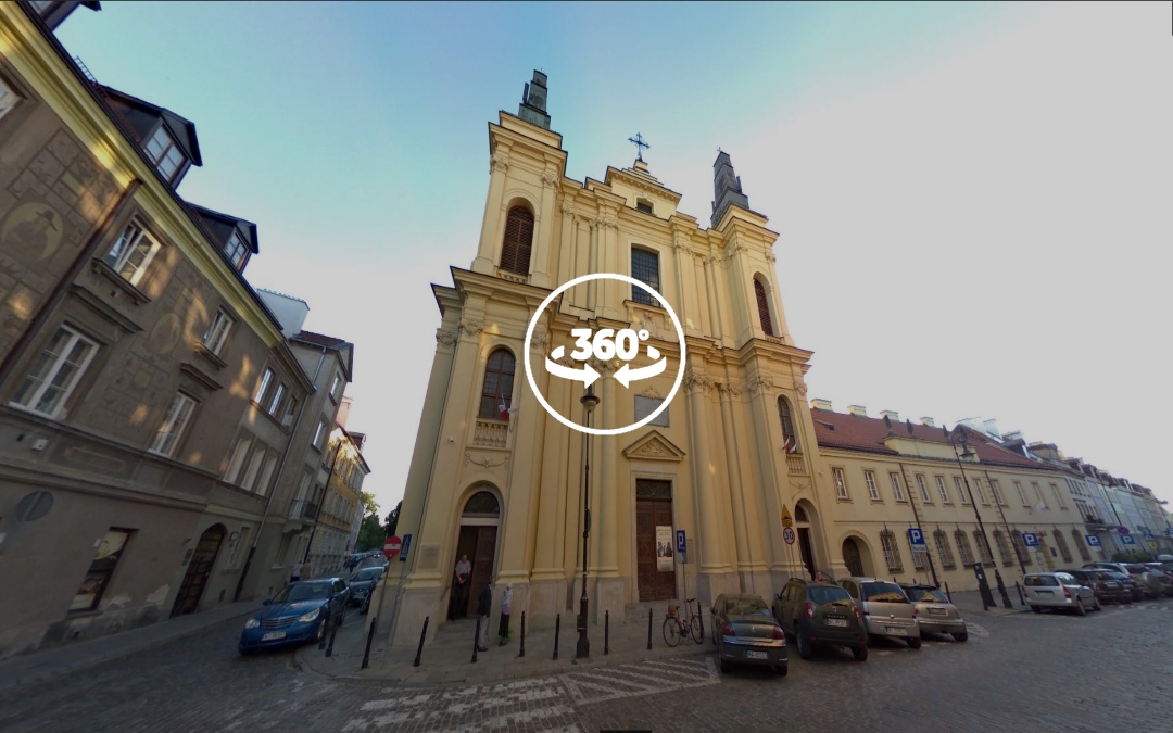 Foto 360 Iglesia de San Francisco de Asís de Varsovia. VidePan en Polonia