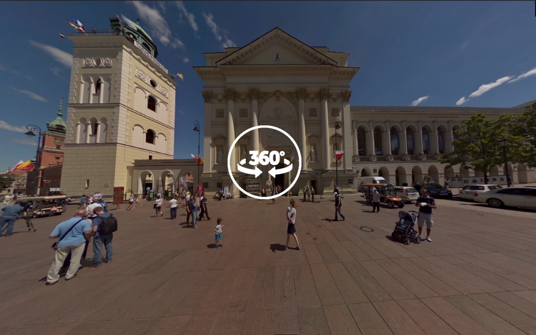 Foto 360 Iglesia de Santa Ana de Varsovia. VidePan en Polonia