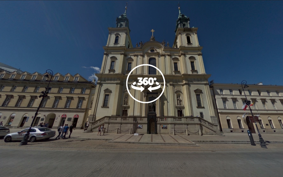 Foto 360 Iglesia de la Santa Cruz de Varsovia. VidePan en Polonia