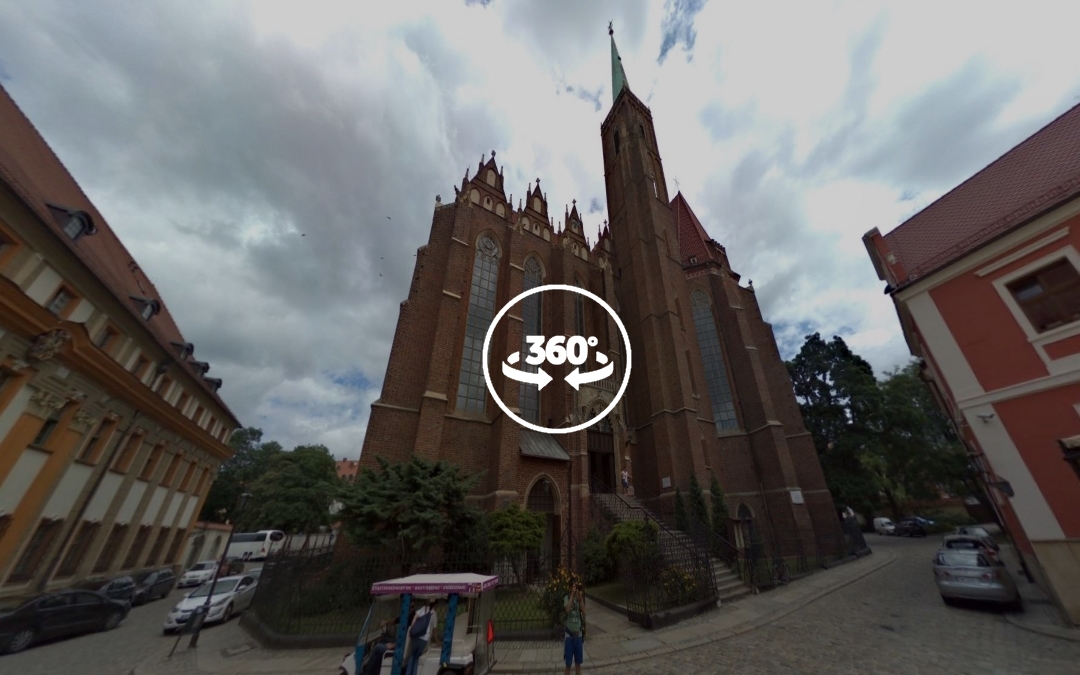 Foto 360 Iglesia de la santa cruz de Wroclaw(Breslavia). VidePan en Polonia