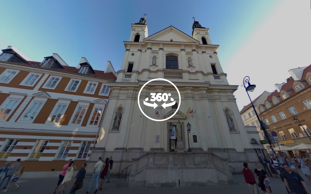 Foto 360 Iglesia del Espíritu Santo de Varsovia. VidePan en Polonia