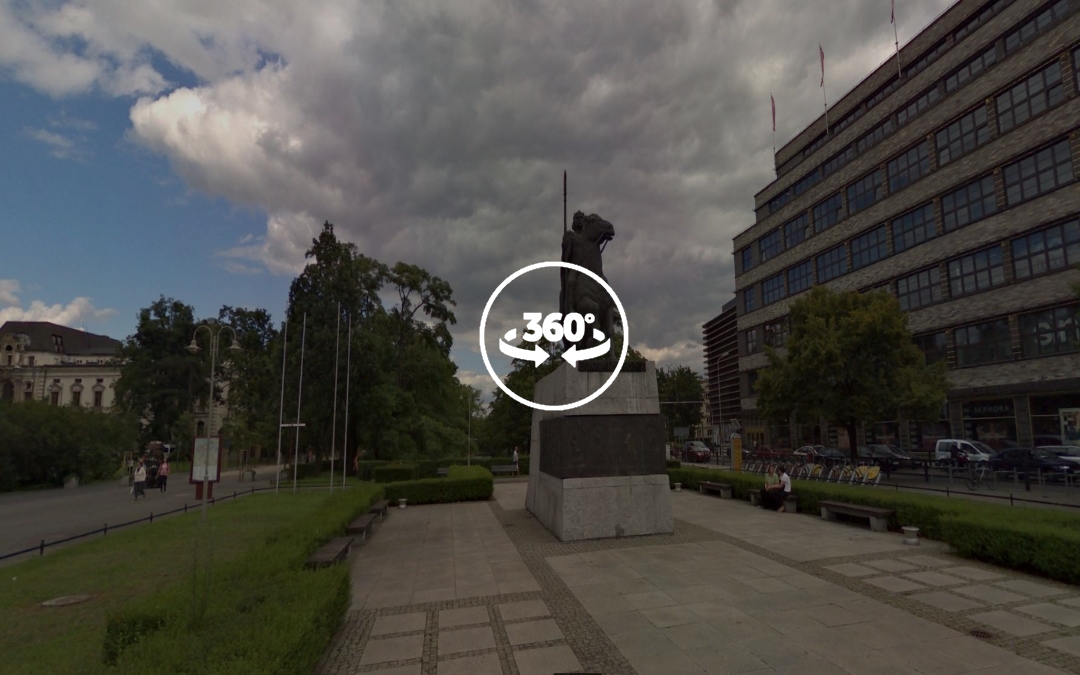 Foto 360 Monumento a Boleslao I el Bravo en Wroclaw(Breslavia).VidePan en Polonia