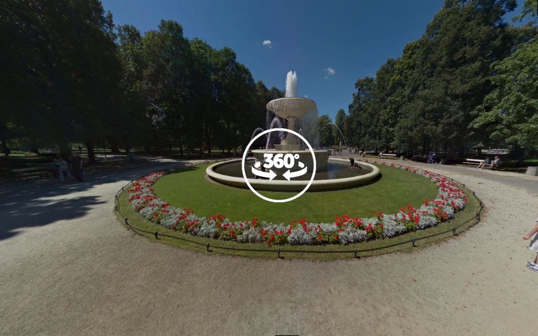 Foto 360 Jardín Saski (Ogród Saski) de Varsovia. VidePan en Polonia