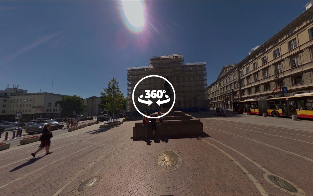 Foto 360 Palacio Staszic de Varsovia. VidePan en Polonia