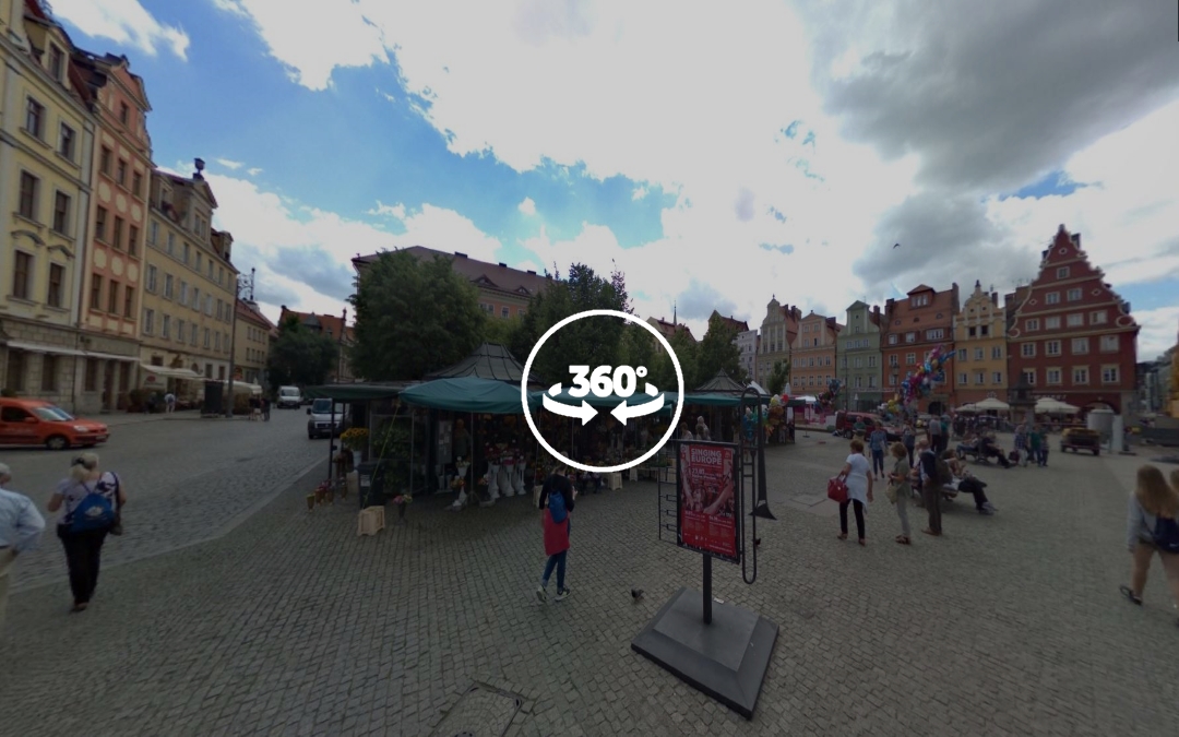 Foto 360 Plaza de la sal de Wroclaw(Breslavia).VidePan en Polonia