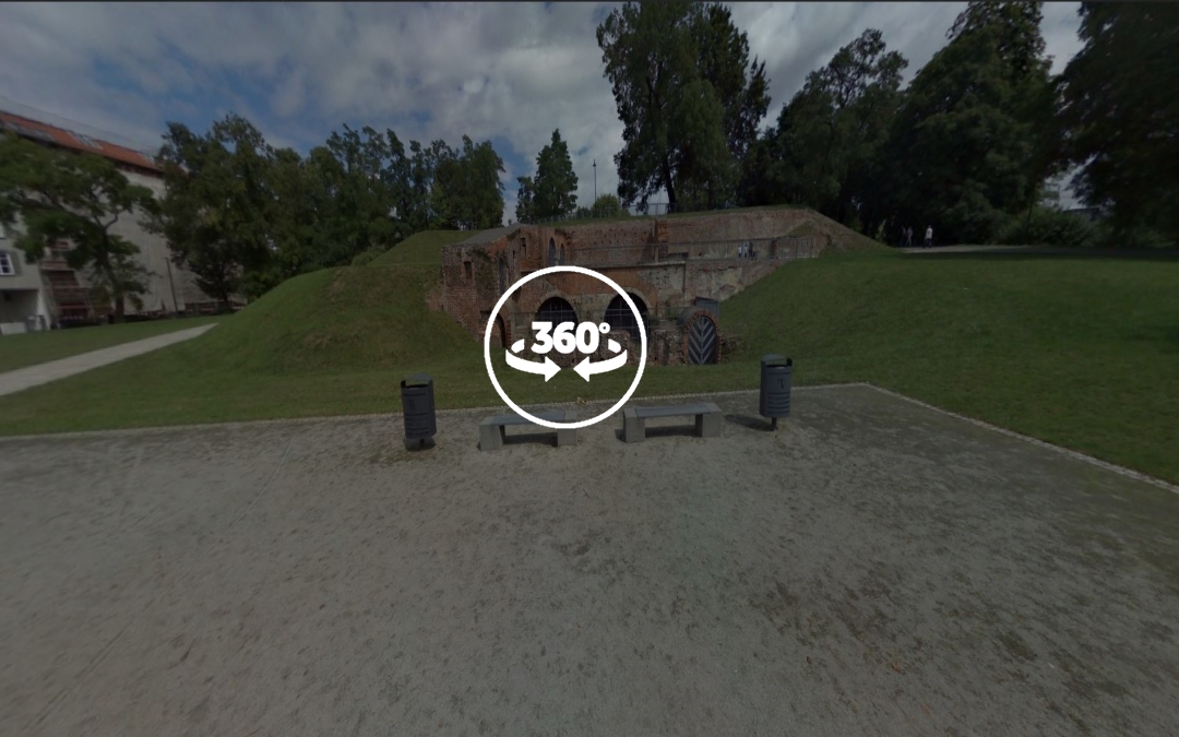 Foto 360 Ruinas del Bastion Ceglarski de Wroclaw (Breslavia). VidePan en Polonia