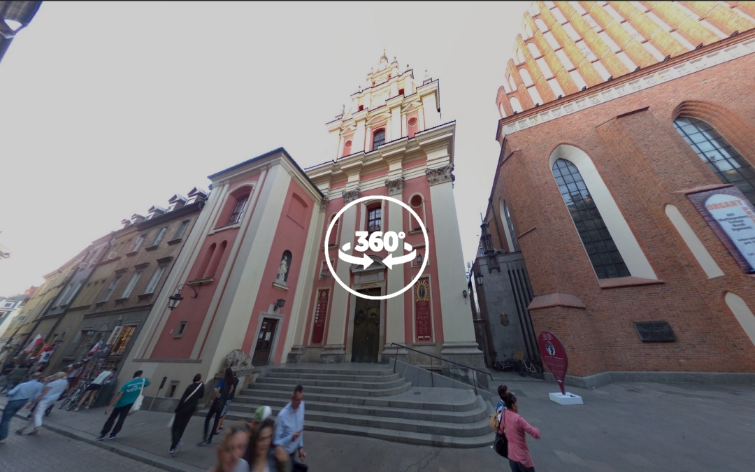 Foto 360 Santuario de Nuestra Señora de Gracia Patrona de Varsovia. VidePan en Polonia