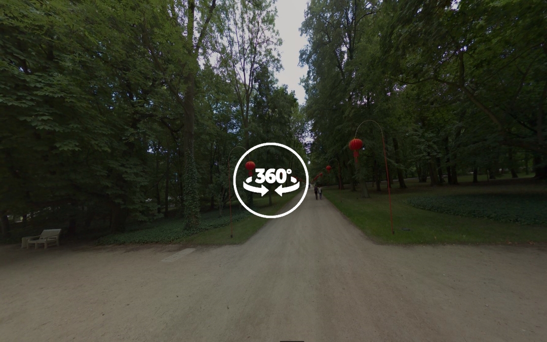 Foto 360 Adornos chinos del parque Lazienki. VidePan en Polonia