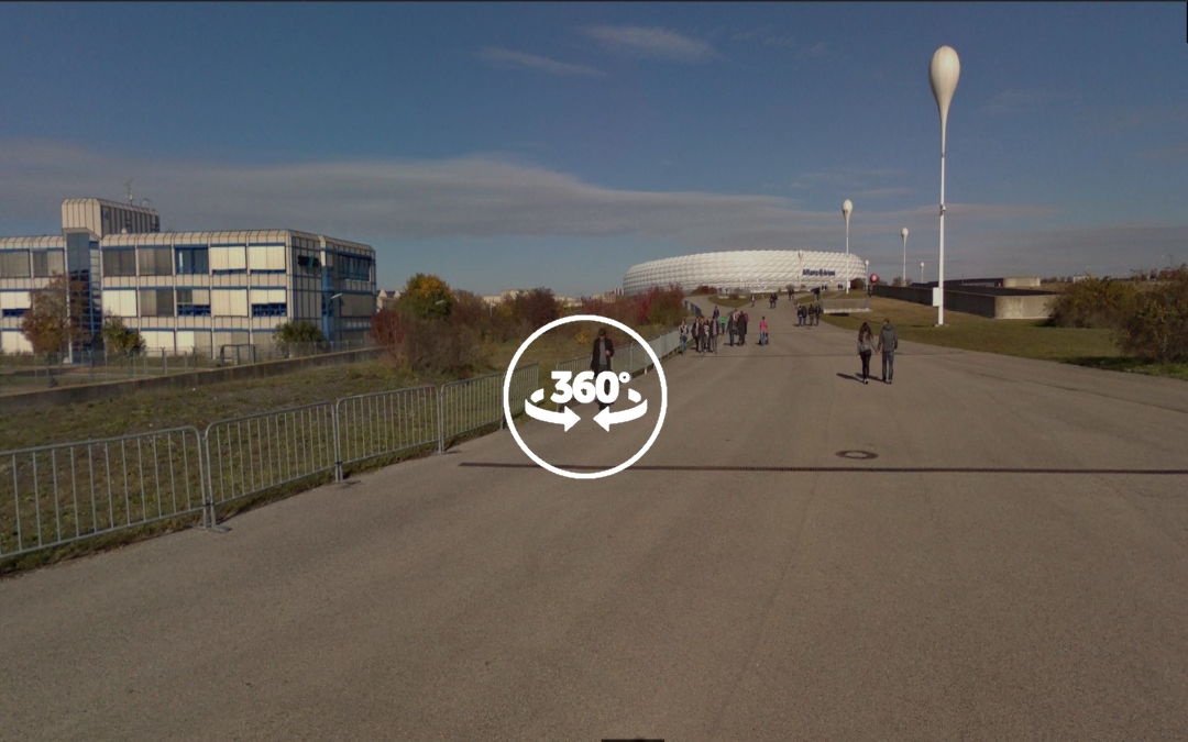 Foto 360 Alrededores del Allianz Arena. VidePan en Múnich