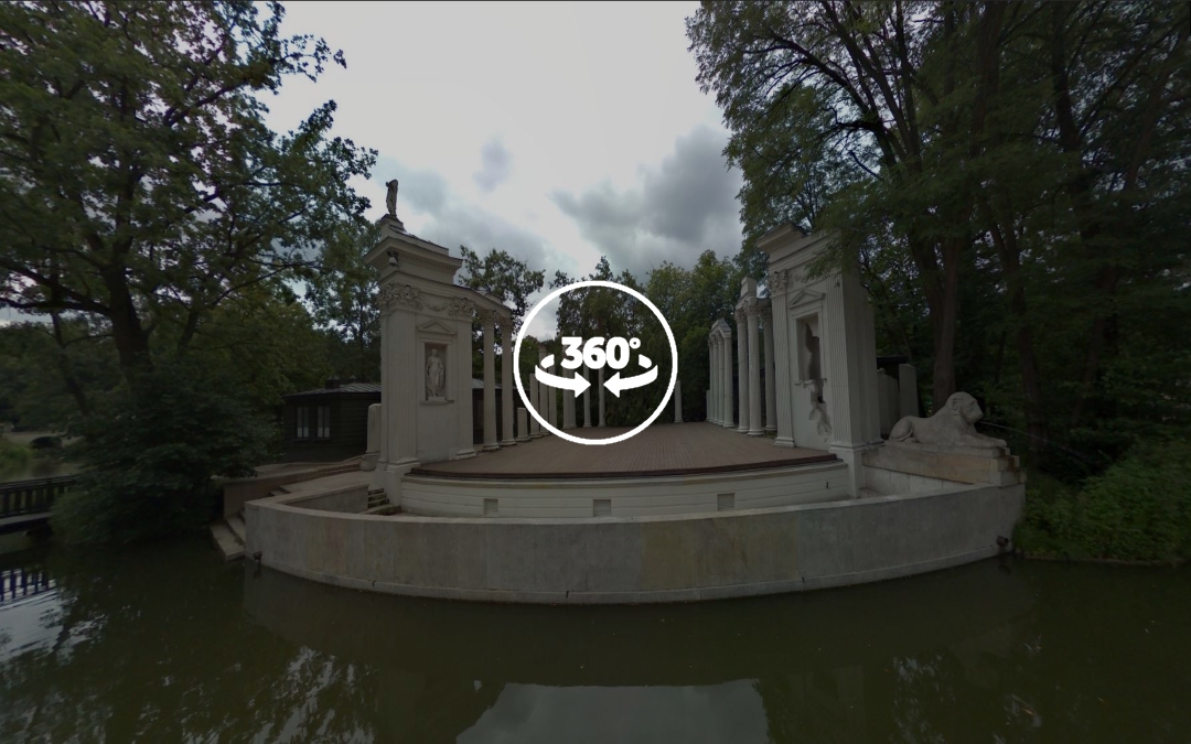 Foto 360 Anfiteatro del Parque Lazienki. VidePan en Polonia