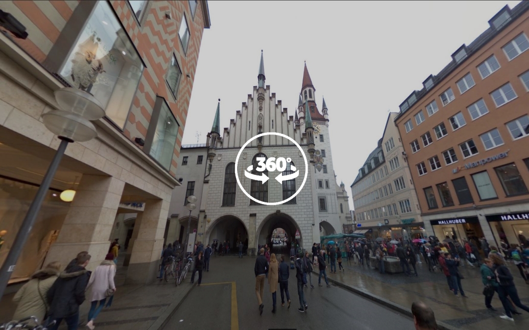 Foto 360 Antiguo Ayuntamiento de Múnich. VidePan en Múnich