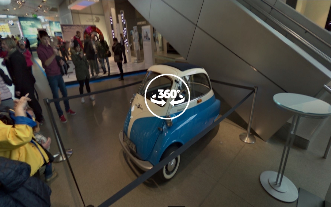 Foto 360 BMW Isetta en BMW Welt. VidePan en Múnich