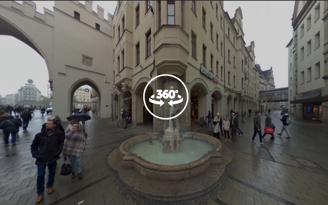 Foto 360 Brunnenbuberl de Múnich. VidePan en Múnich