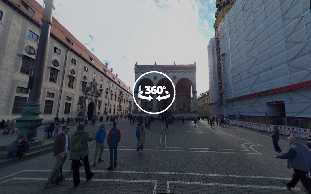 Foto 360 Feldherrnhalle. VidePan en Múnich