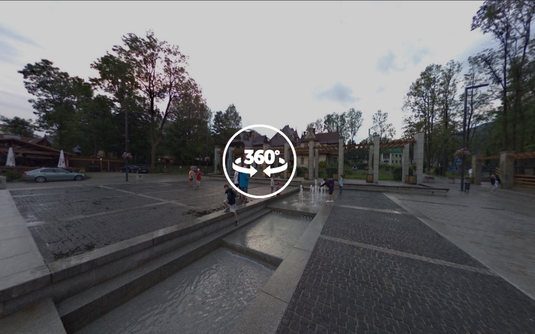Foto 360 Plaza de la independencia de Zakopane. VidePan en Polonia