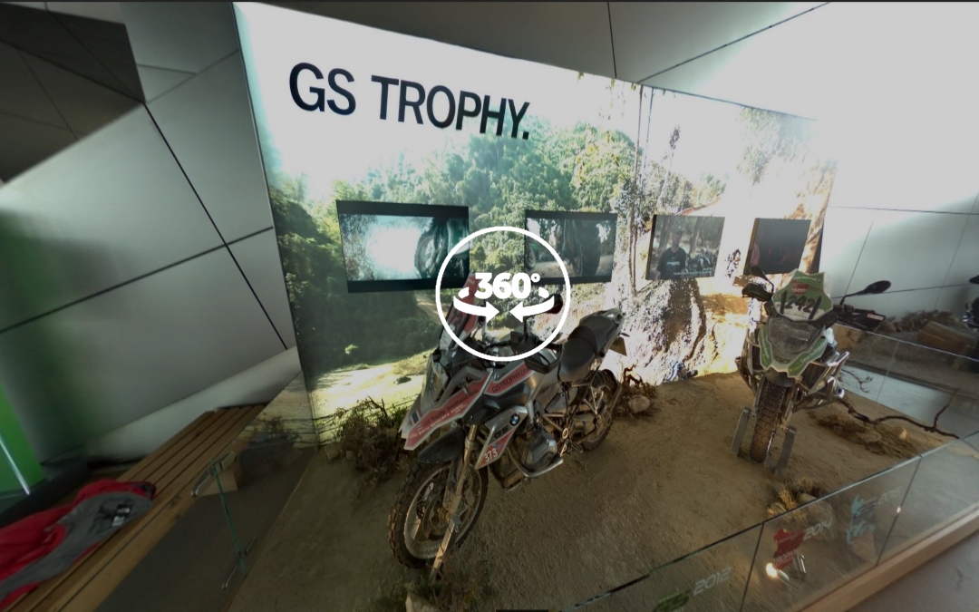 Foto 360 GS Trophy en BMW Welt. VidePan en Múnich