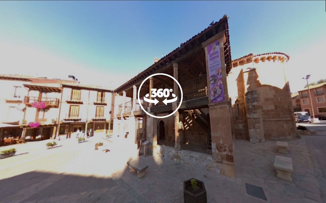 Foto 360 Iglesia de San Miguel de Ayllon. VidePan en Segovia