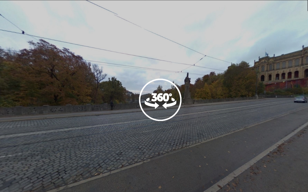 Foto 360 Maximiliansbrücke de Múnich. VidePan en Múnich