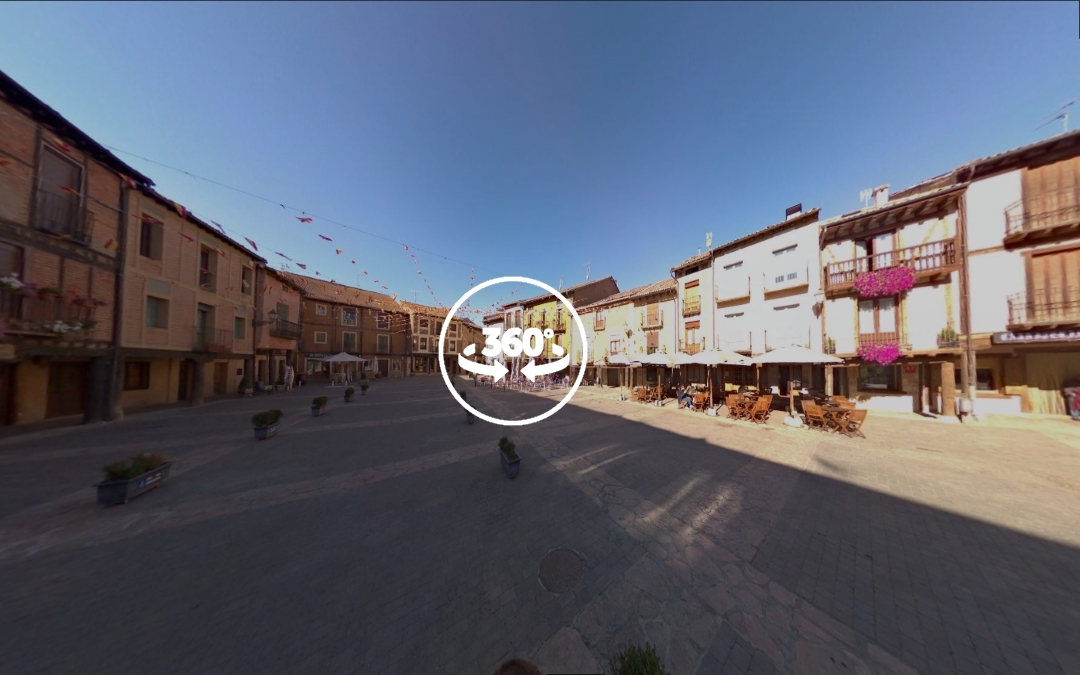 Foto 360 Plaza Mayor de Ayllon. VidePan en Segovia