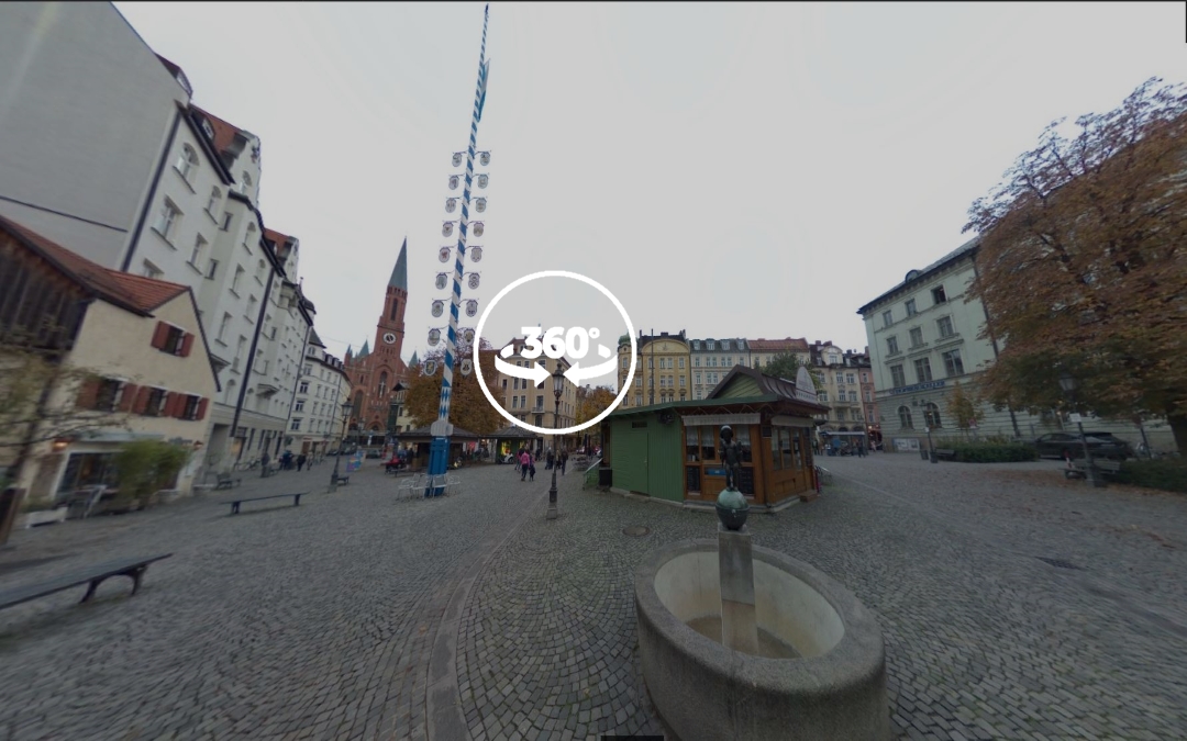 Foto 360 Wiener Platz de Múnich. VidePan en Múnich