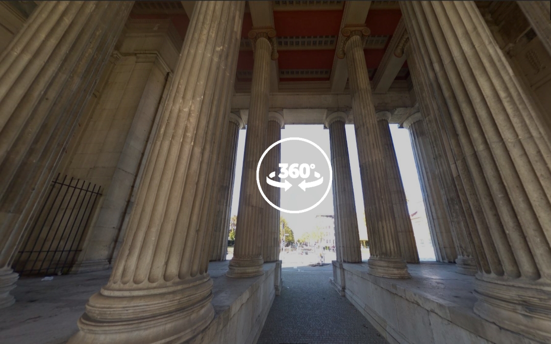 Foto 360 Interior de la Königsplatz de Múnich. VidePan en Múnich