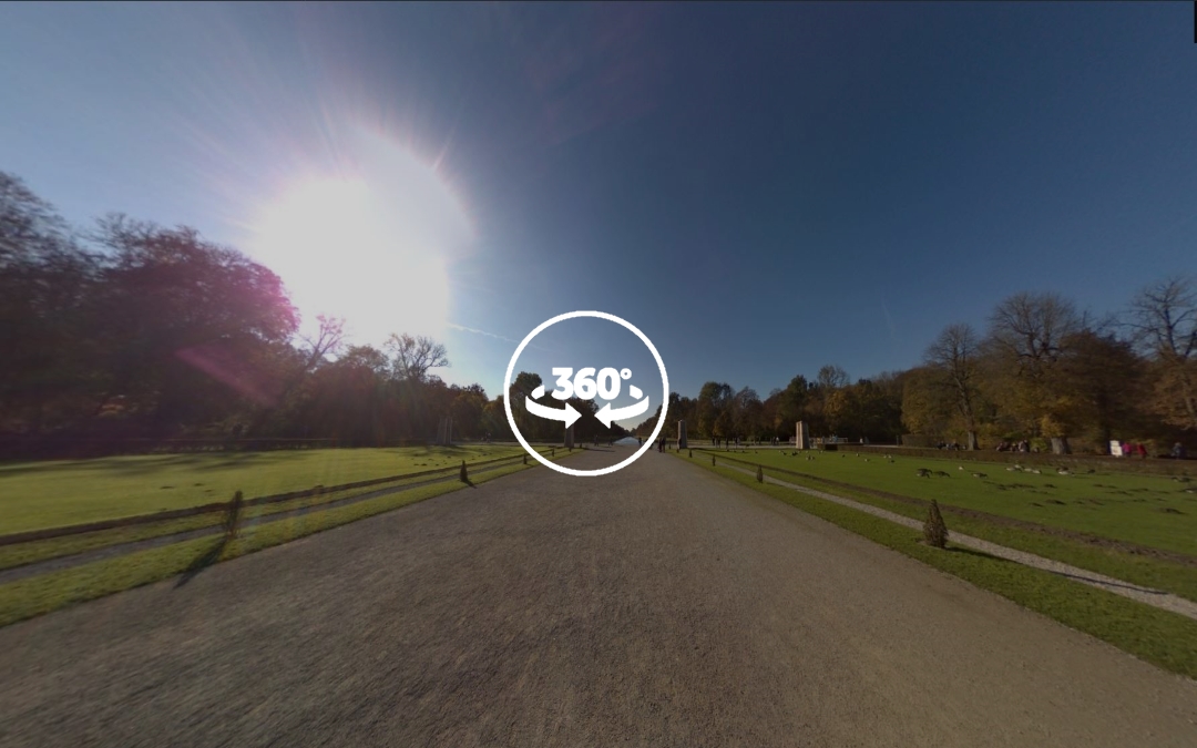 Foto 360 Jardines del Palacio de Nymphenburg. VidePan en Múnich