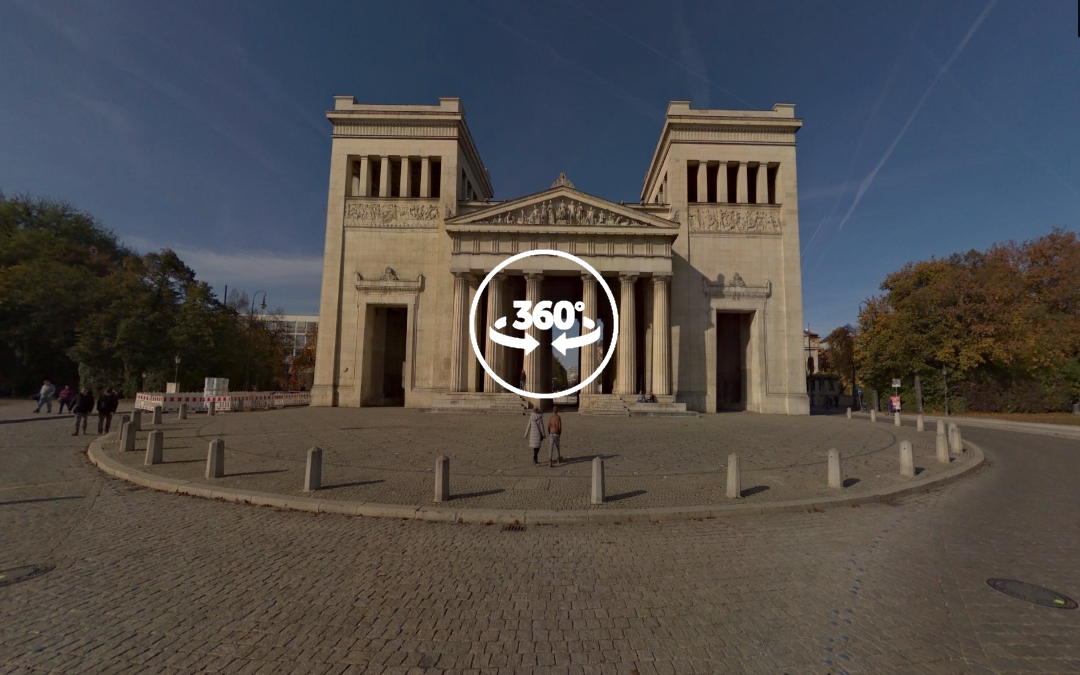 Foto 360 Königsplatz de Múnich. VidePan en Múnich