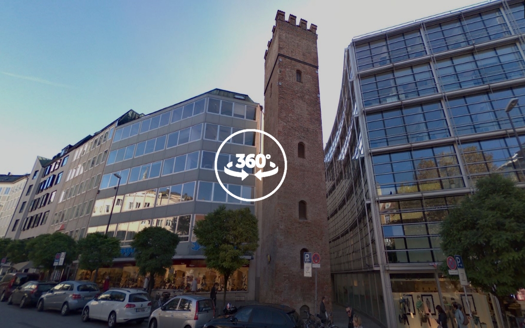 Foto 360 Löwenturm am Rindermarkt. VidePan en Múnich