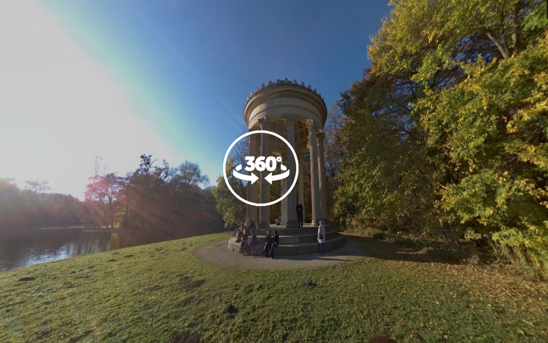 Foto 360 Monopteros del Lago de Badenburg. VidePan en Múnich